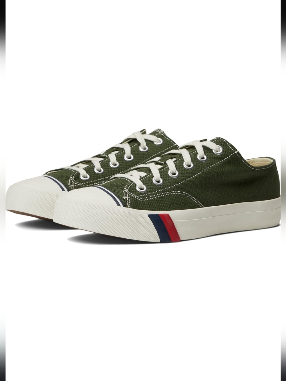 Pro-Keds Royal Lo Lace-up Sneakers Forest Green Canvas Retro Size 6.5